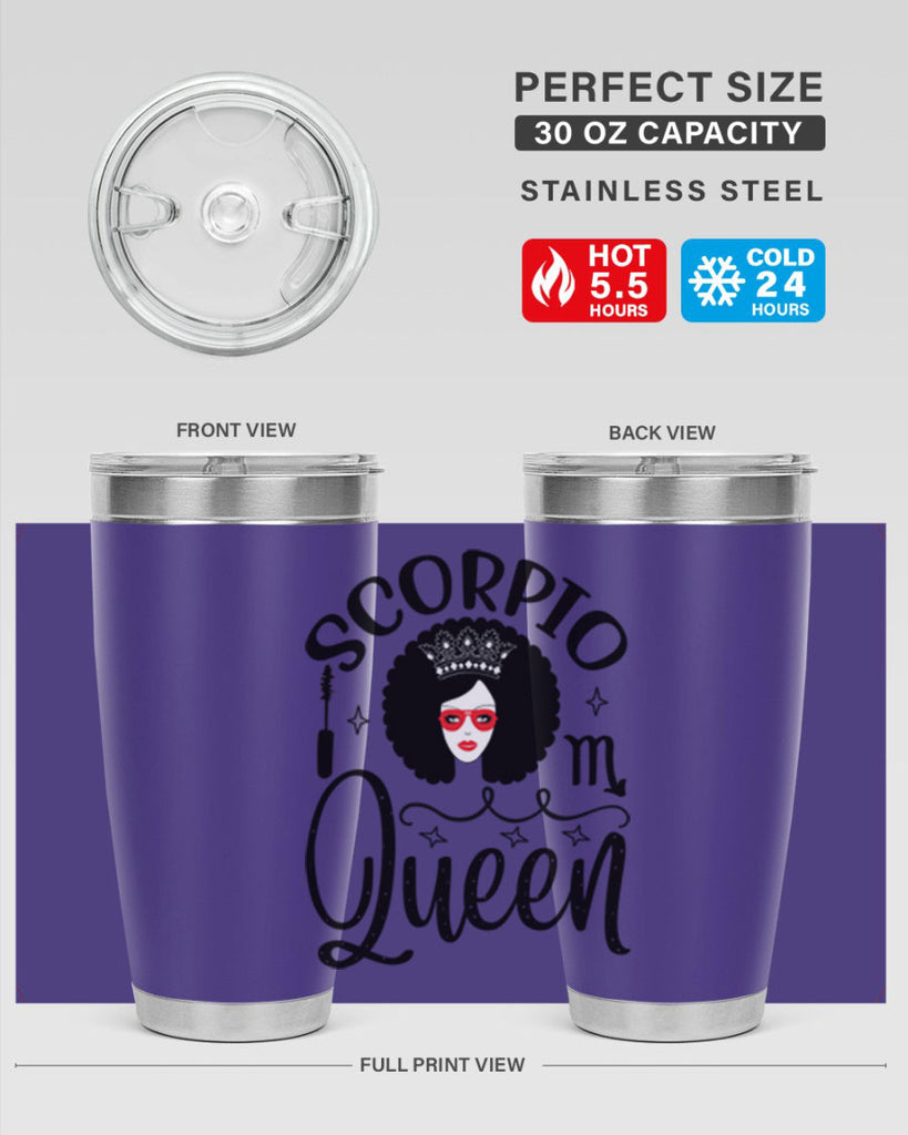 scorpio queen 448#- zodiac- Tumbler