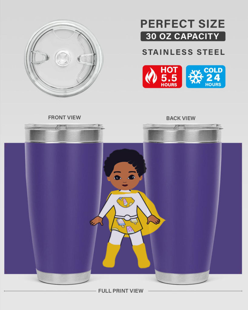super kid 10#- black men - boys- tumbler