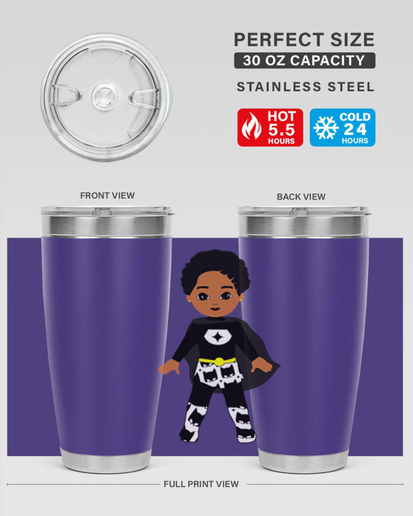 super kid 11#- black men - boys- tumbler
