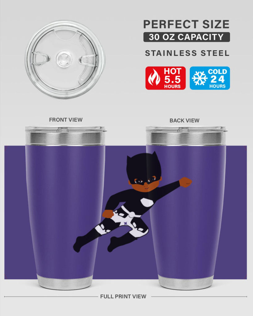 super kid 13#- black men - boys- tumbler