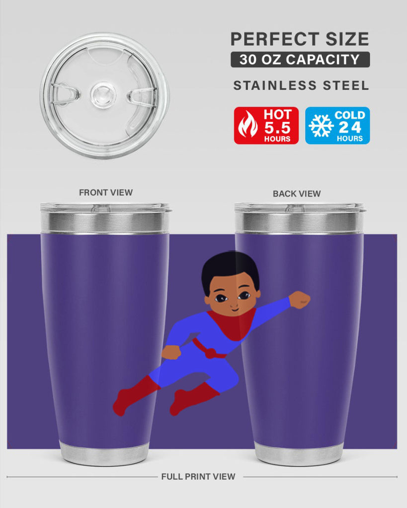 super kid 14#- black men - boys- tumbler