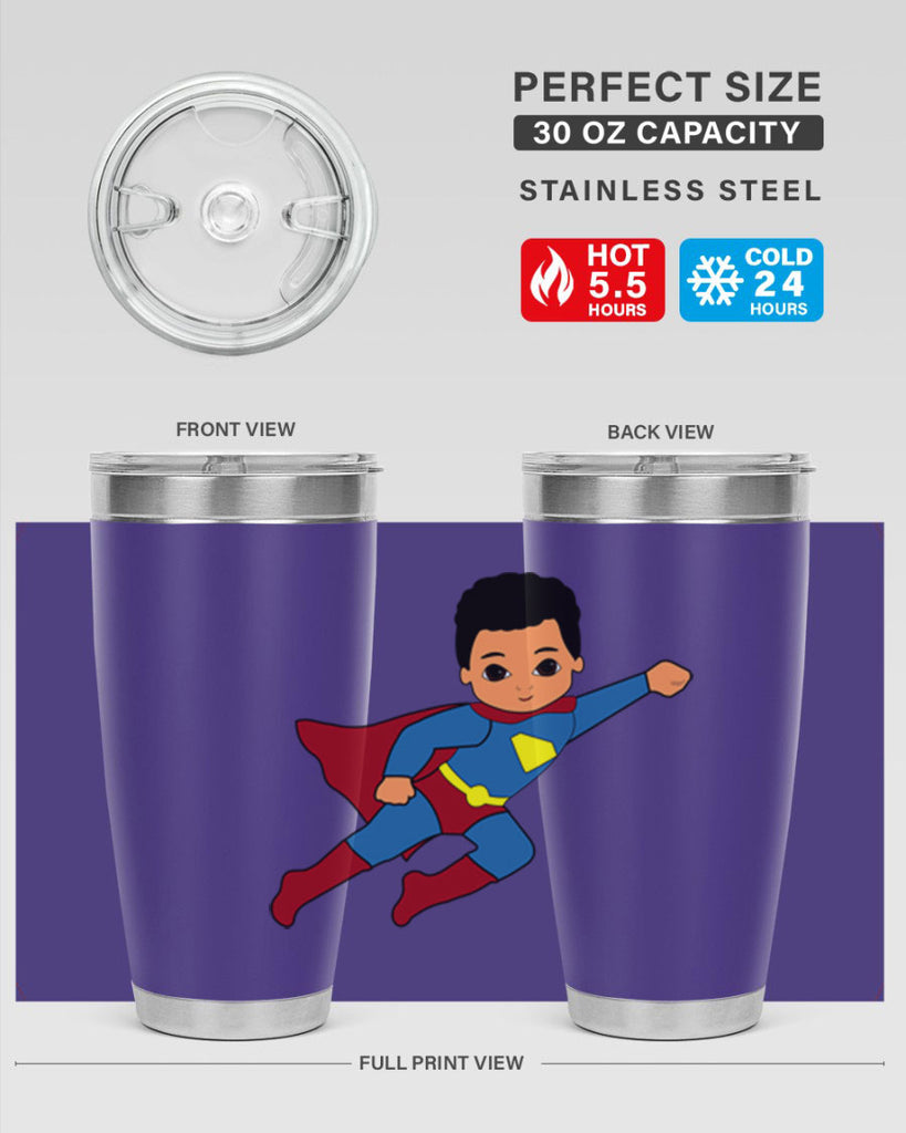 super kid 15#- black men - boys- tumbler