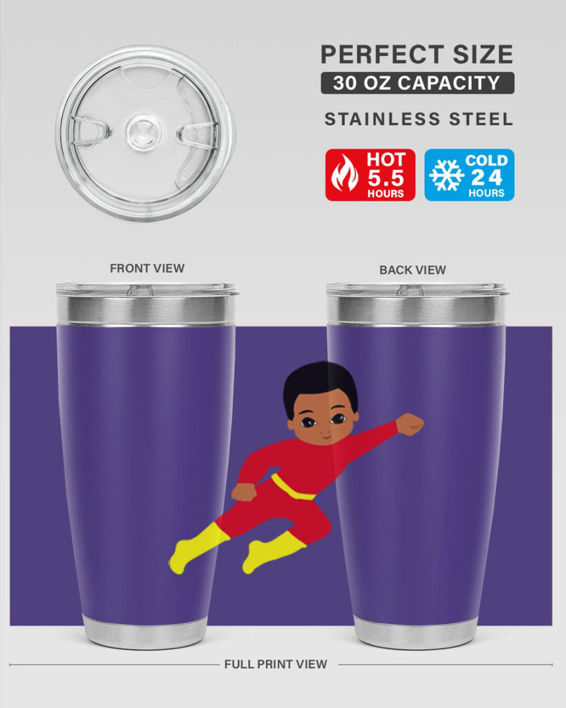 super kid 4#- black men - boys- tumbler