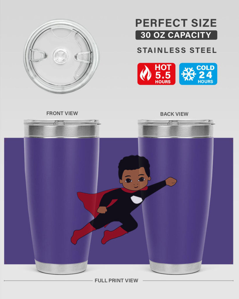 super kid 5#- black men - boys- tumbler