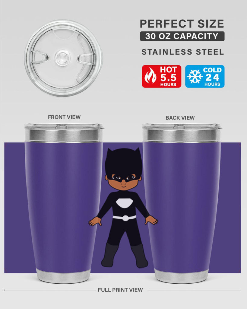 super kid 8#- black men - boys- tumbler