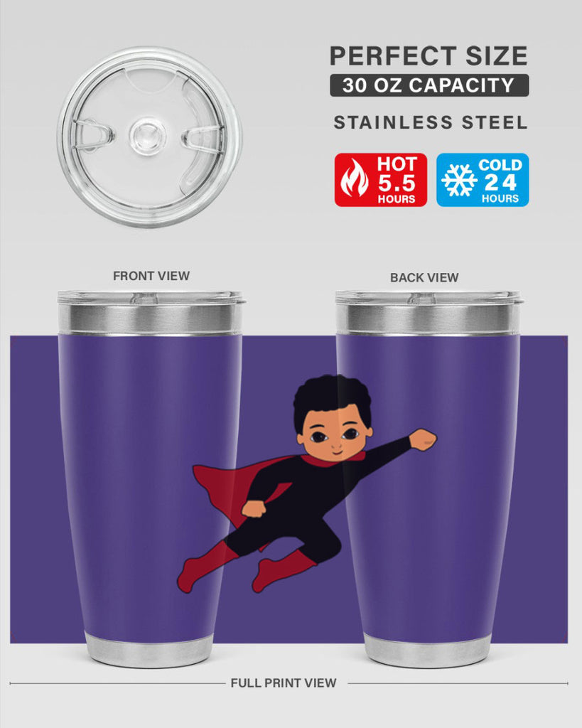 super kid 9#- black men - boys- tumbler