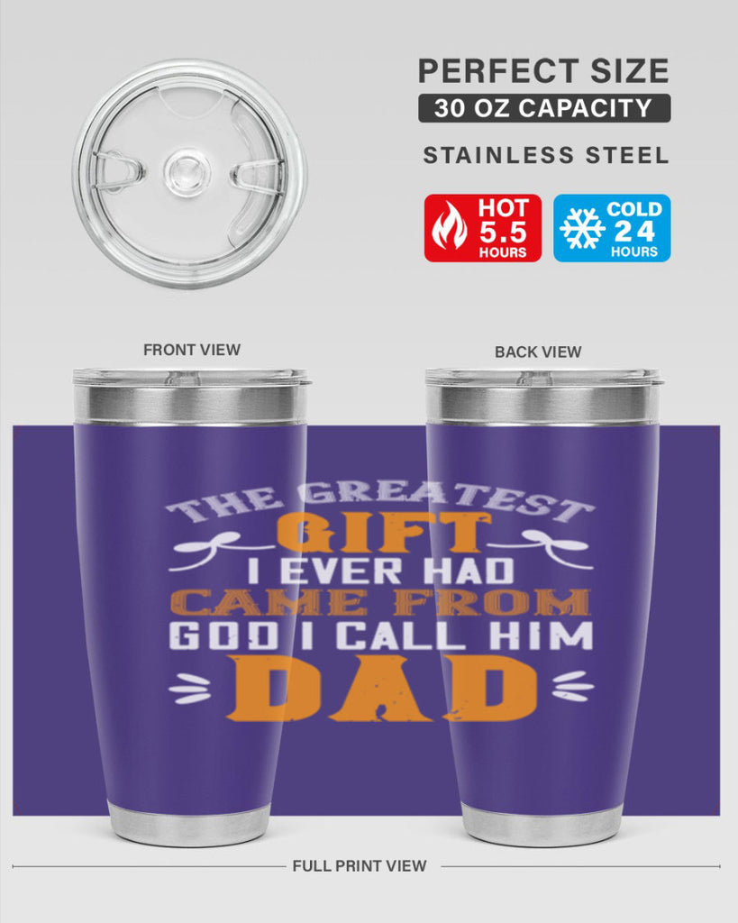 the gratest gift i ever had came from 6#- grandpa - papa- Tumbler