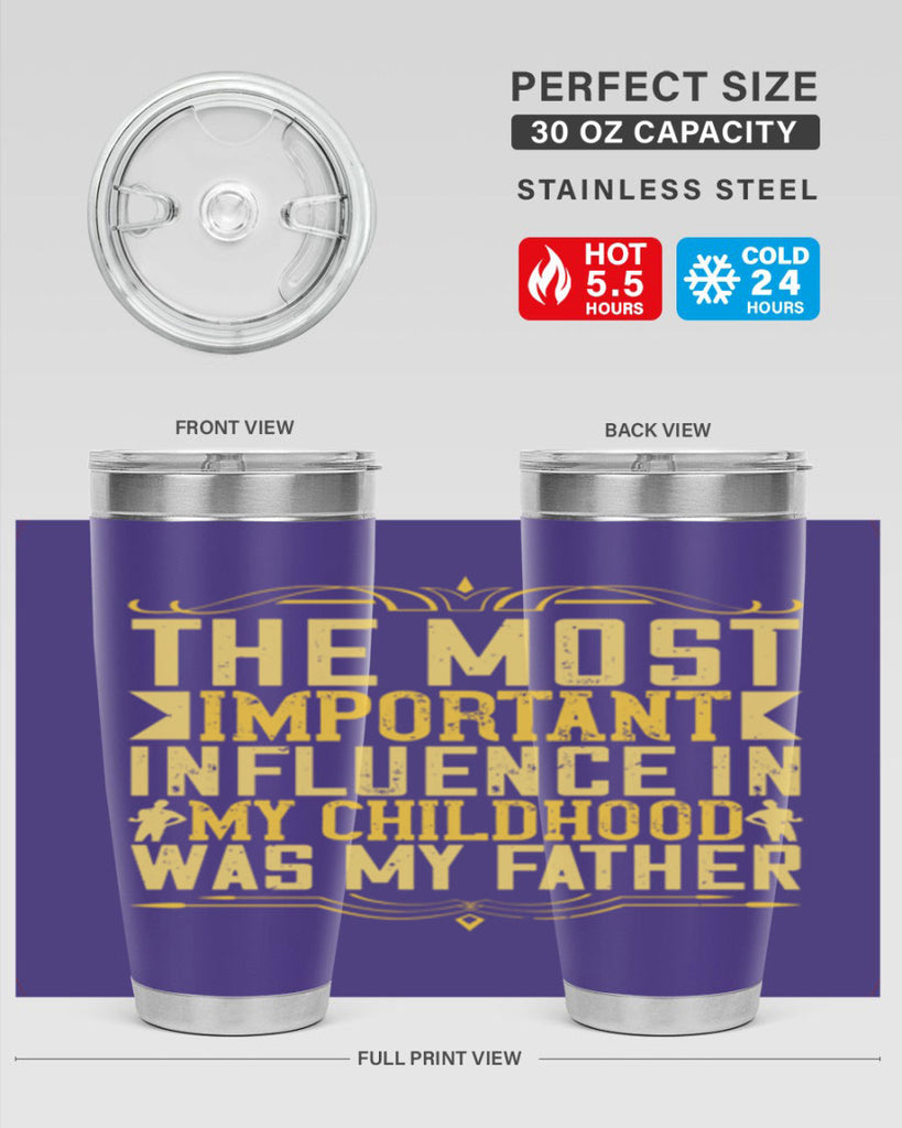 the most important influence in my childhood was my father 16#- Parents Day- Tumbler