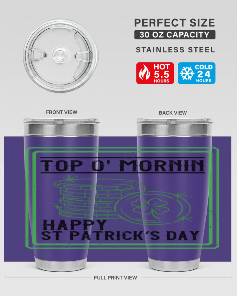 top o mornin happy st patrick’s day Style 8#- St Patricks Day- Tumbler