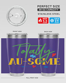 totally ausome Style 1#- autism- Tumbler