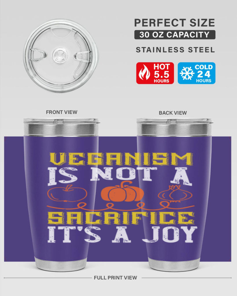 veganism is not a sacrificeits a joy 17#- vegan- Tumbler