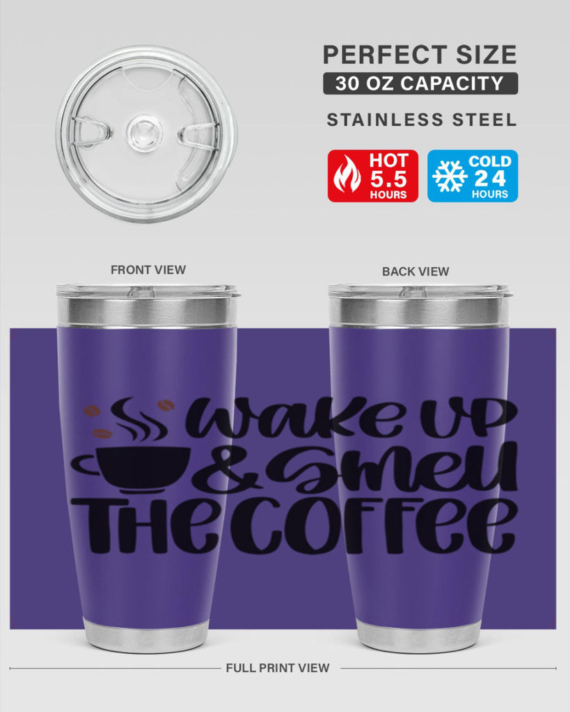 wake up smell the coffee 9#- coffee- Tumbler