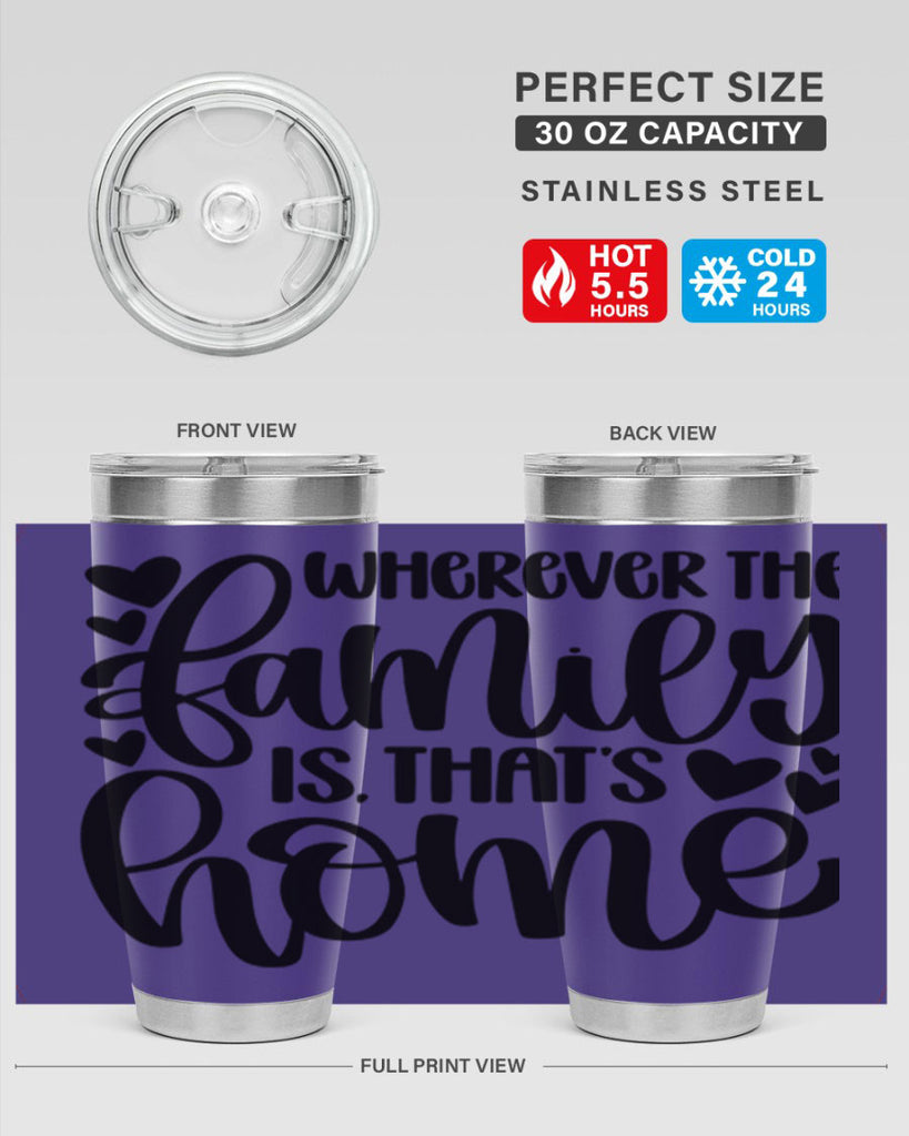 wherever the family is thats home 1#- home- Tumbler