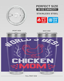 world’s best chicken mom Style 1#- chicken- Tumbler