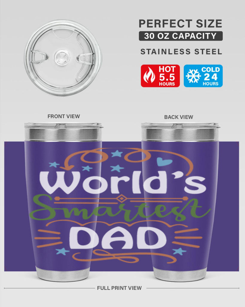 world’s smartest dad 2#- fathers day- Tumbler