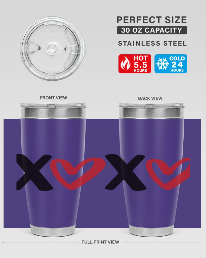 xoxo 12#- valentines day- Tumbler