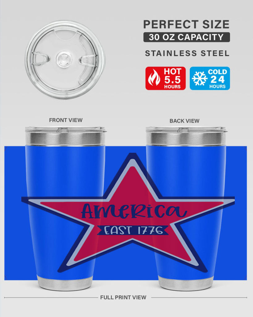 America East Style 144#- Fourt Of July- Tumbler