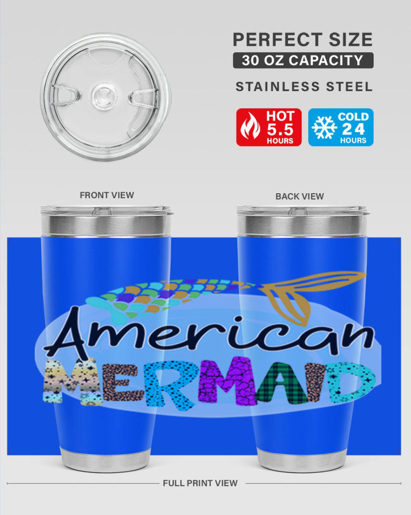 American Mermaid 14#- mermaid- Tumbler