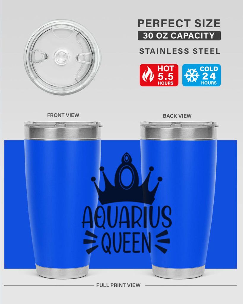 Aquarius queen 73#- zodiac- Tumbler
