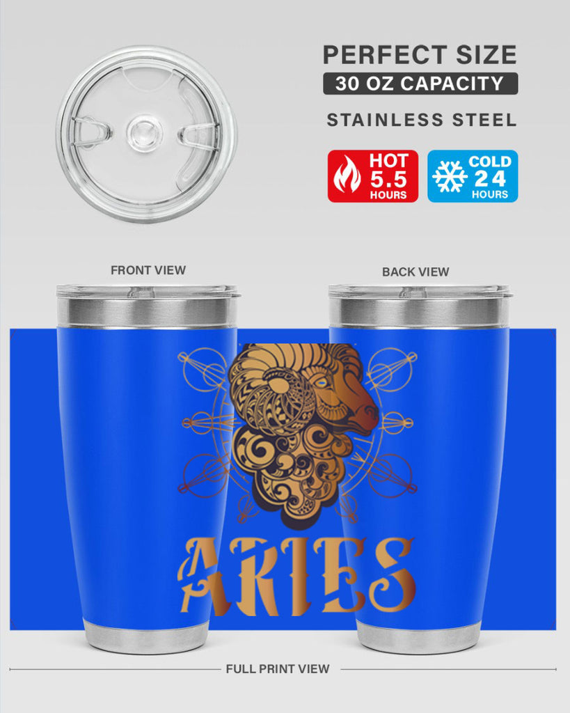 Aries 121#- zodiac- Tumbler