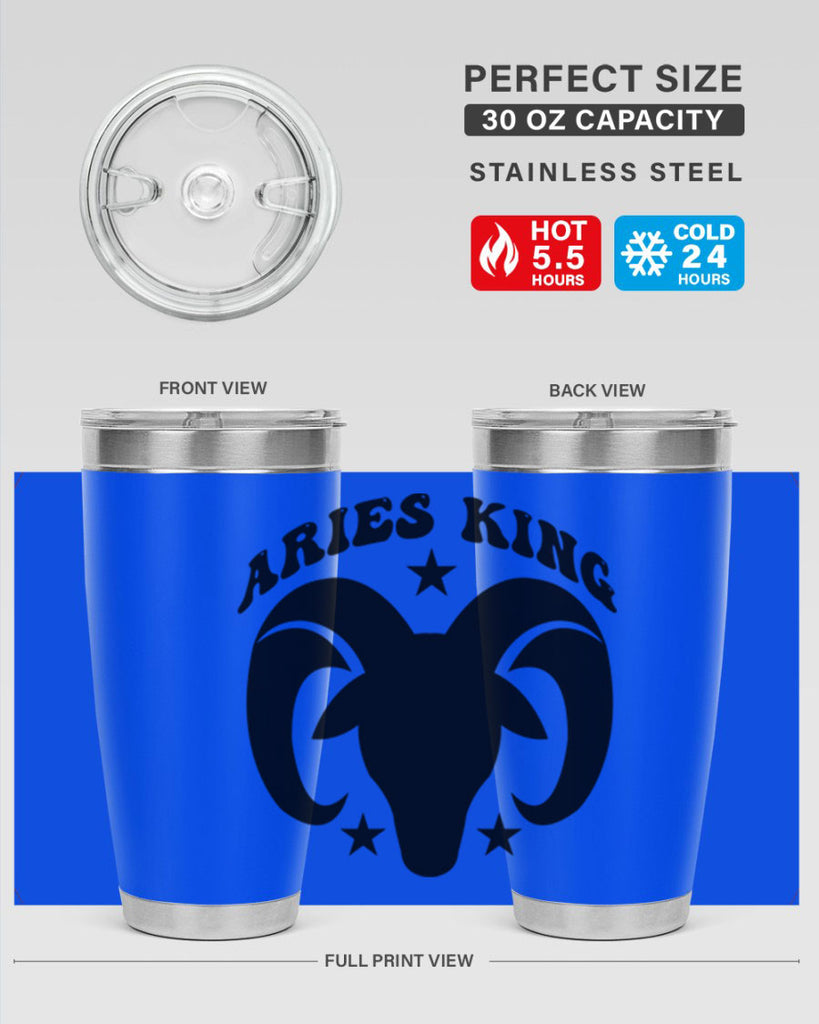 Aries king 110#- zodiac- Tumbler