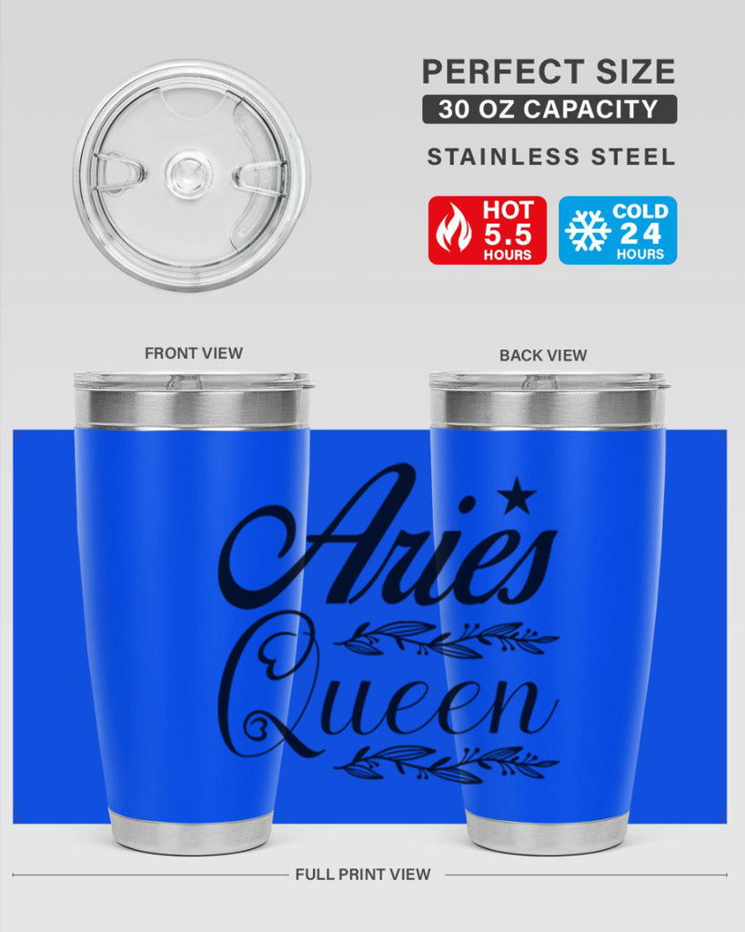 Aries queen 119#- zodiac- Tumbler