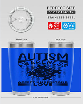 Autism awareness Style 43#- autism- Tumbler