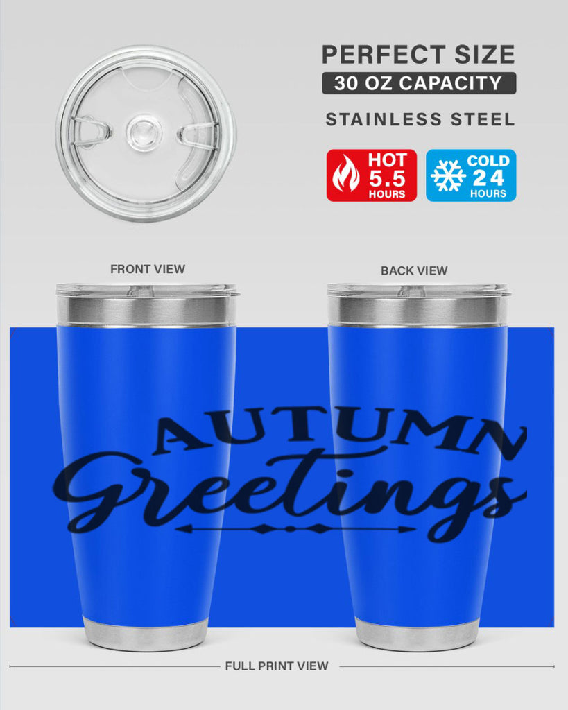 Autumn Greetings 16#- fall- Tumbler