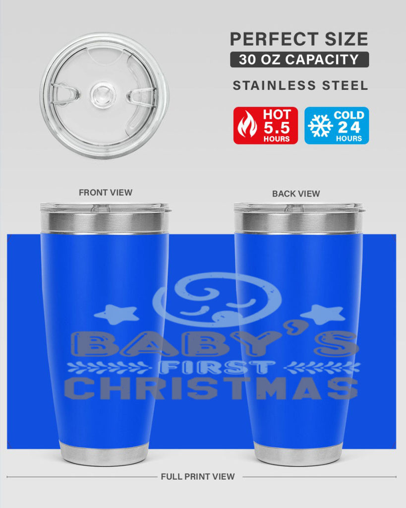 Baby First Christmas Style 2#- baby shower- tumbler