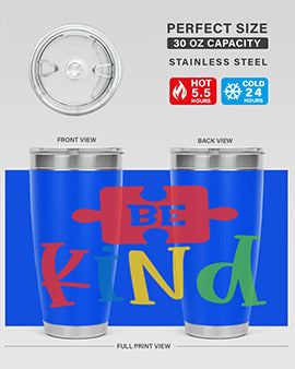 Be Kind Style 9#- autism- Tumbler
