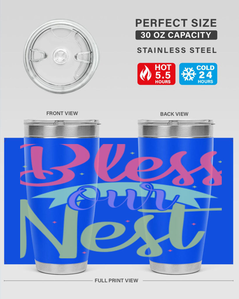 Bless our nest 49#- spring- Tumbler