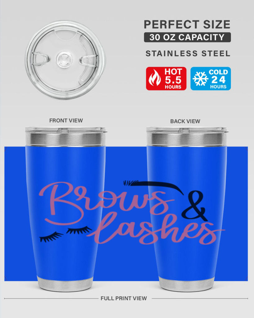 Brows Lashes Style 122#- make up- Tumbler