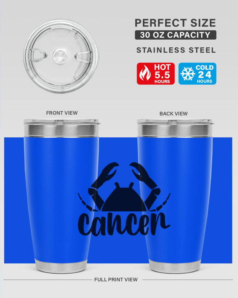 Cancer 156#- zodiac- Tumbler