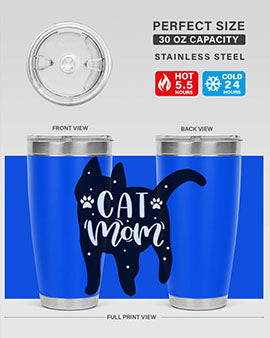 Cat Mom Style 86#- cat- Tumbler
