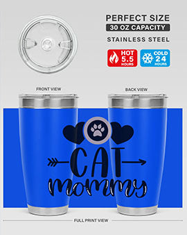 Cat Mommy Style 87#- cat- Tumbler