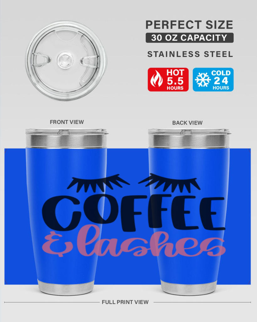 Coffee Lashes Style 110#- make up- Tumbler