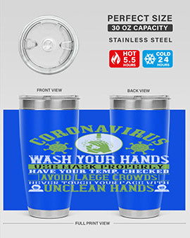 Coronavirus Wash Your Hands Use Style 1#- corona virus- Tumbler