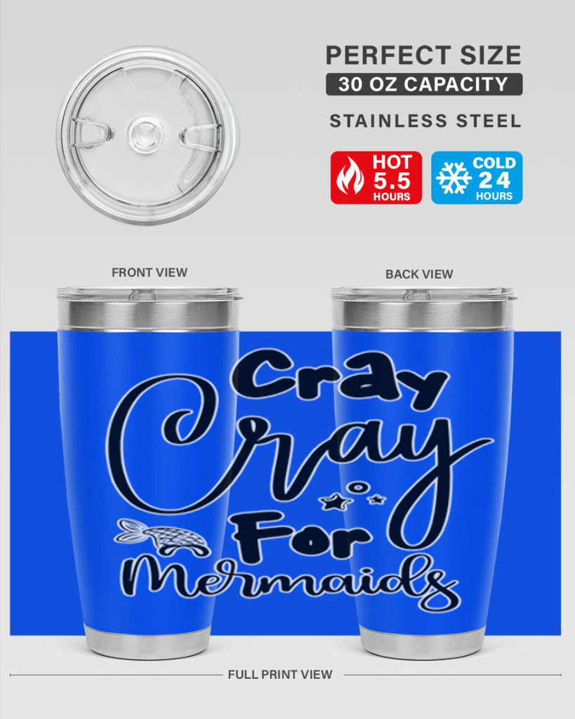 Cray Cray For Mermaids 88#- mermaid- Tumbler