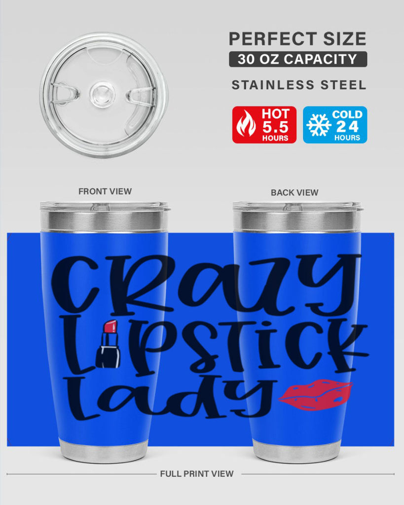 Crazy Lipstick Lady Style 240#- make up- Tumbler