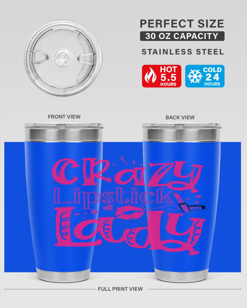 Crazy Lipstick Lady Style 241#- make up- Tumbler
