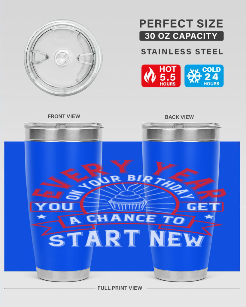 Every year on your birthday you get a chance to start new Style 86#- birthday- tumbler