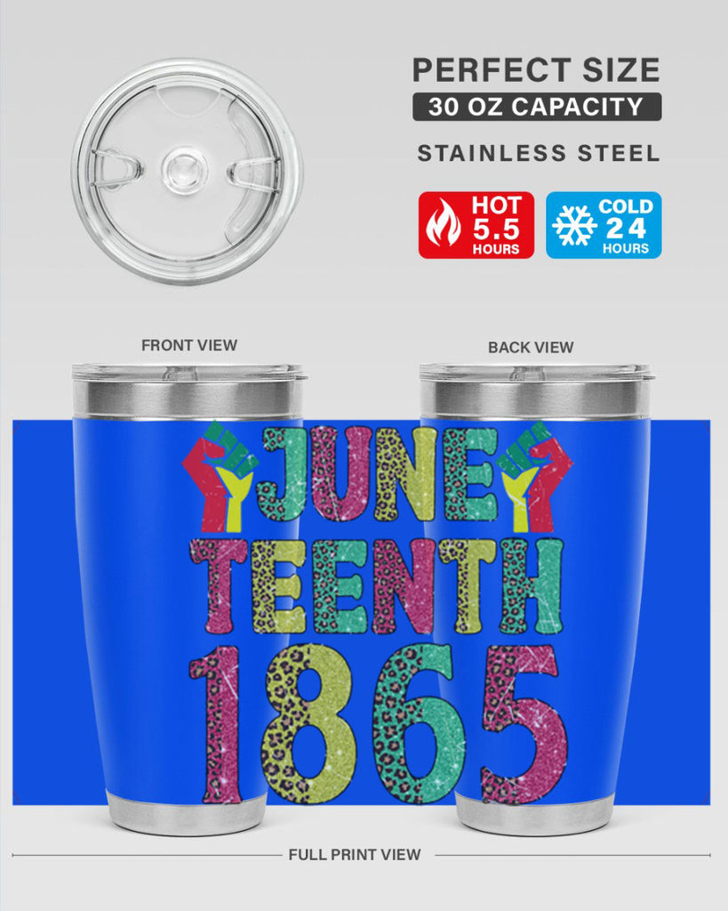 Fist Juneteenth Since 1865 Design Png 10#- Juneteenth- tumbler