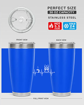 Funny Coffee Lover Night Owl A TurtleRabbit 5#- owl- Tumblers