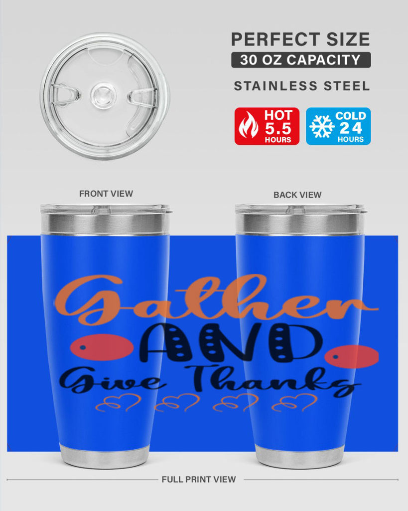 Gather And Give Thanks 188#- fall- Tumbler