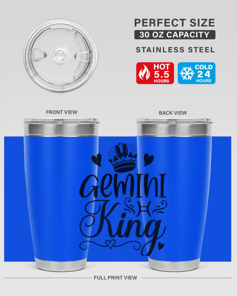 Gemini king 228#- zodiac- Tumbler