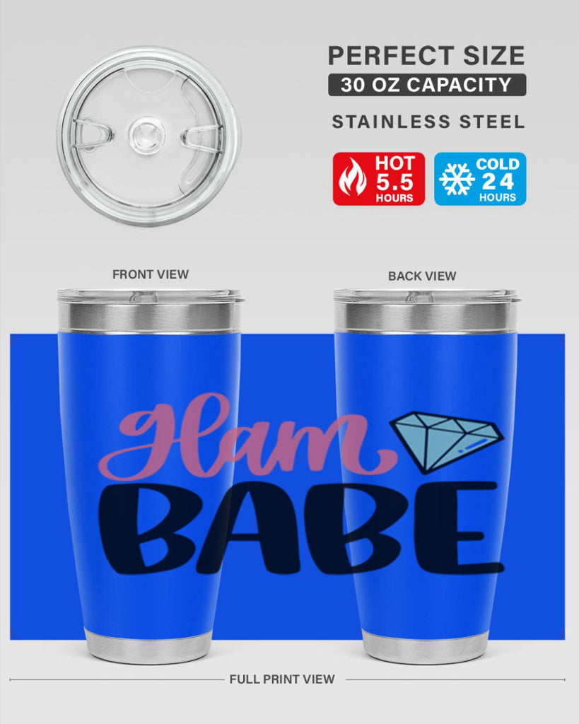 Glam Babe Style 98#- make up- Tumbler