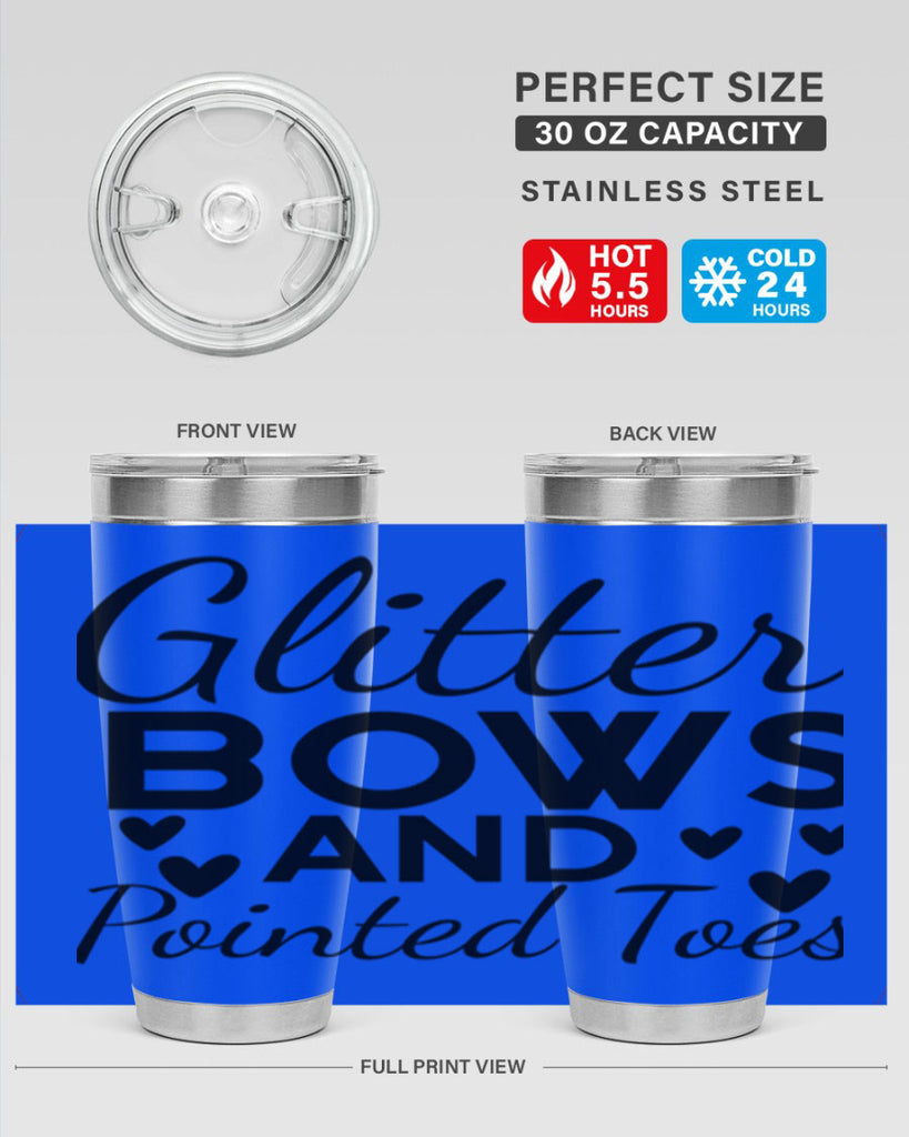 Glitter Bows and Pointed Toes 43#- ballet- Tumbler