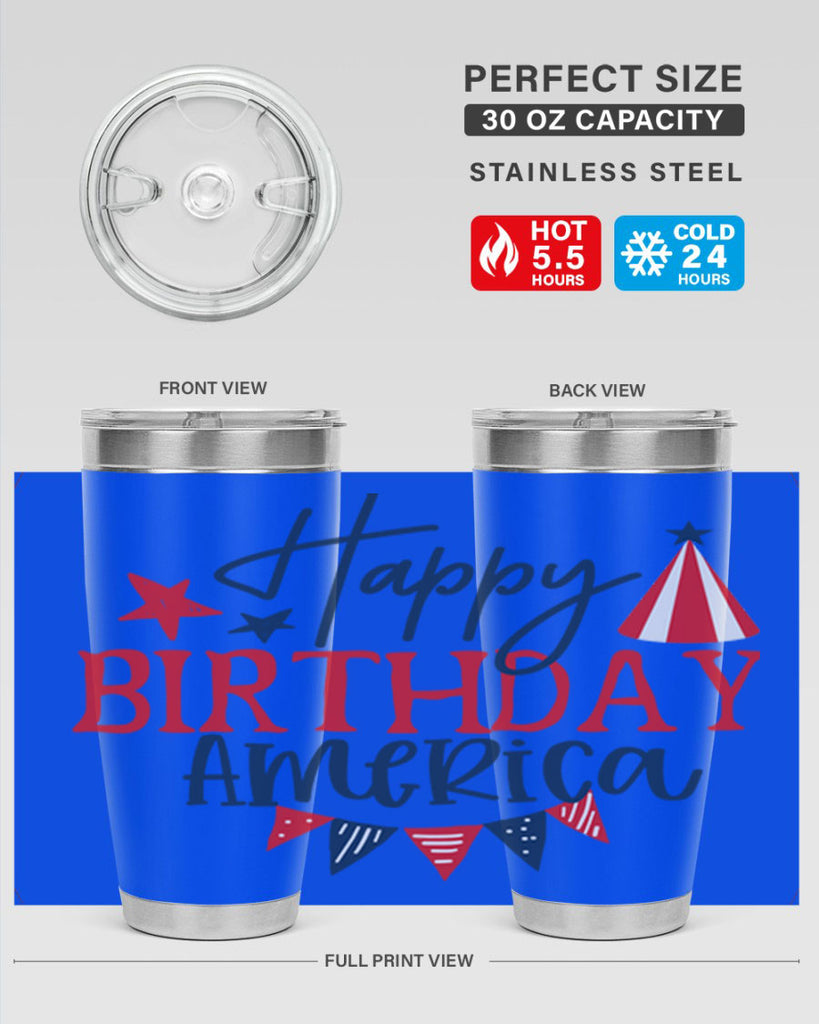 Happy Birthday america Style 30#- Fourt Of July- Tumbler