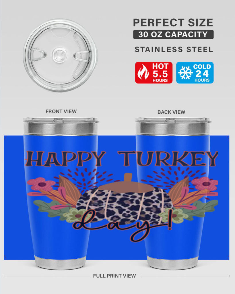 Happy turkey day 253#- fall- Tumbler