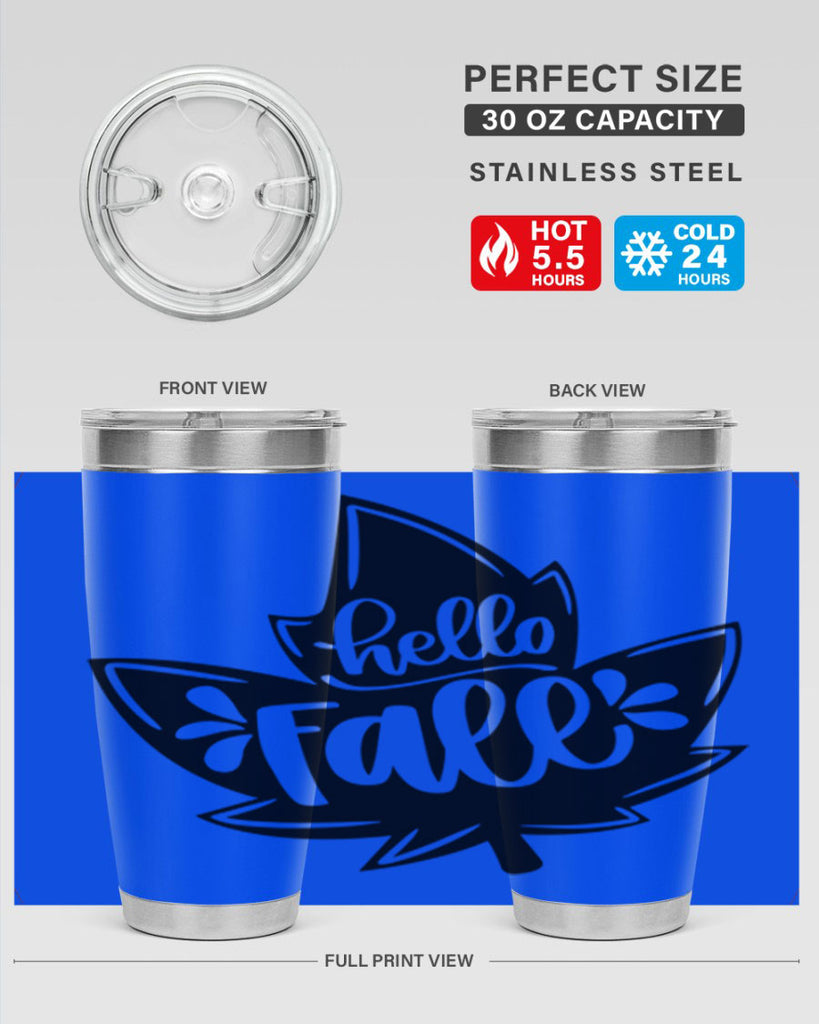 Hello Fall 494#- fall- Tumbler